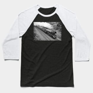 The Flying Scotsman - Black and White Baseball T-Shirt